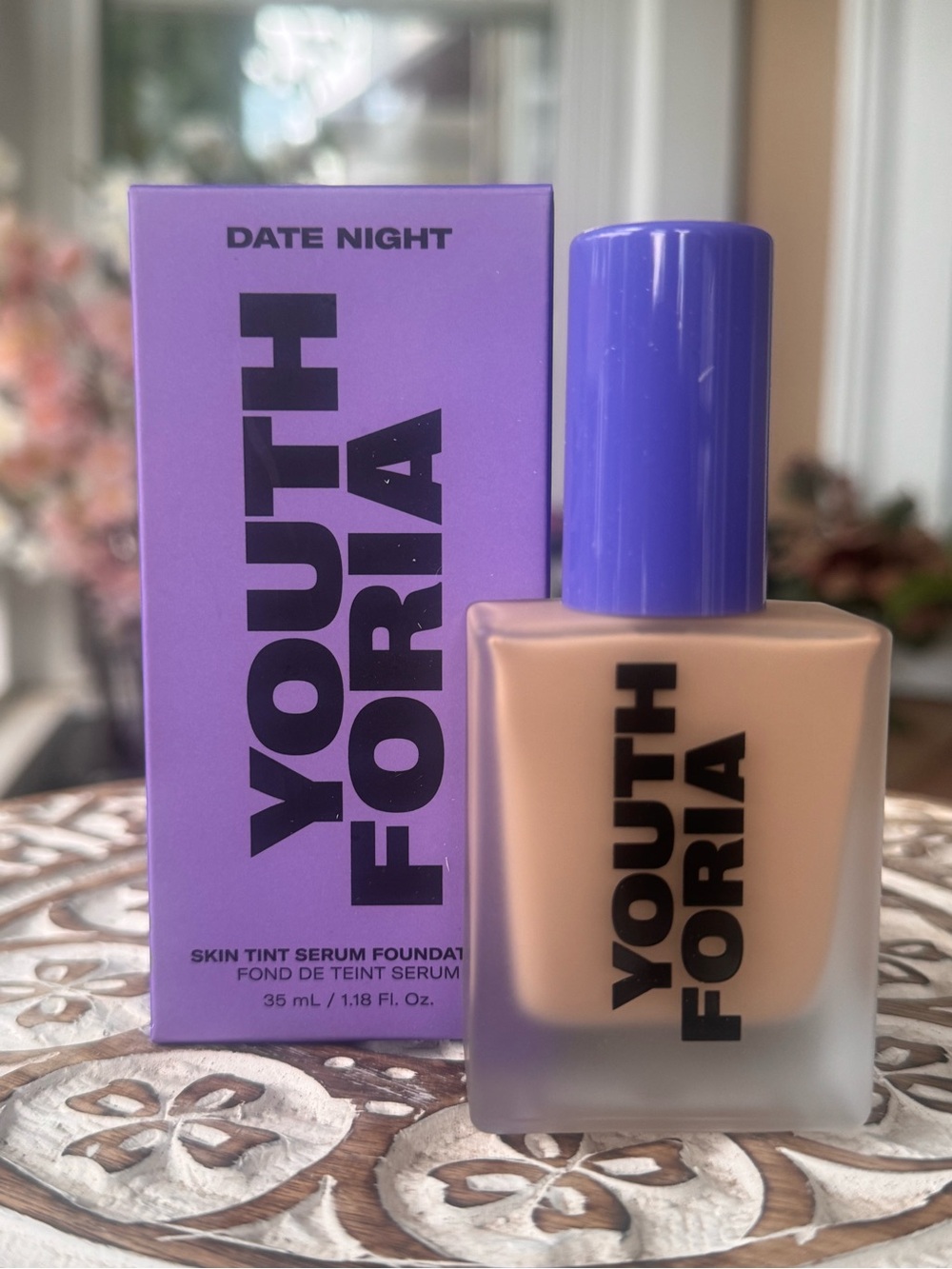 Youthforia Date Night Skin Tint Serum Foundation — 245 light/light medium NIB